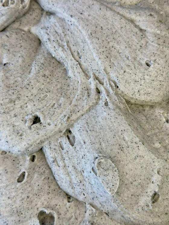 Black Sesame gelato in the cabinet