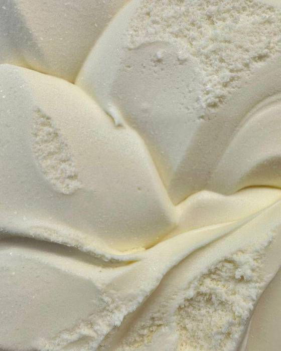 Creamy Banana gelato in the cabinet