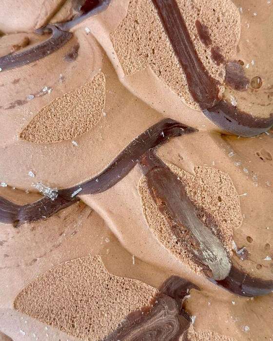 Nutella gelato in the cabinet